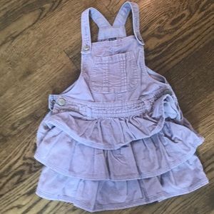 Purple overall dress